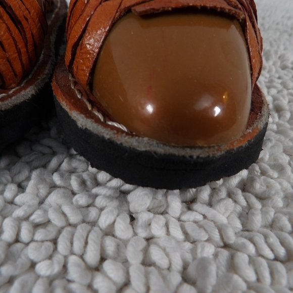 Unisex Leather Mexican Sandals Huaraches Size 14 MEX/ 7C USA - Picture 3 of 13